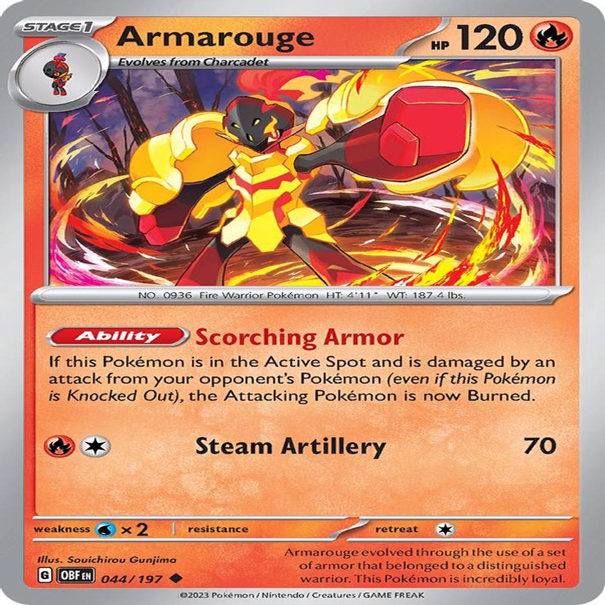 Armarouge 044/197 - Uncommon - Reverse Holo