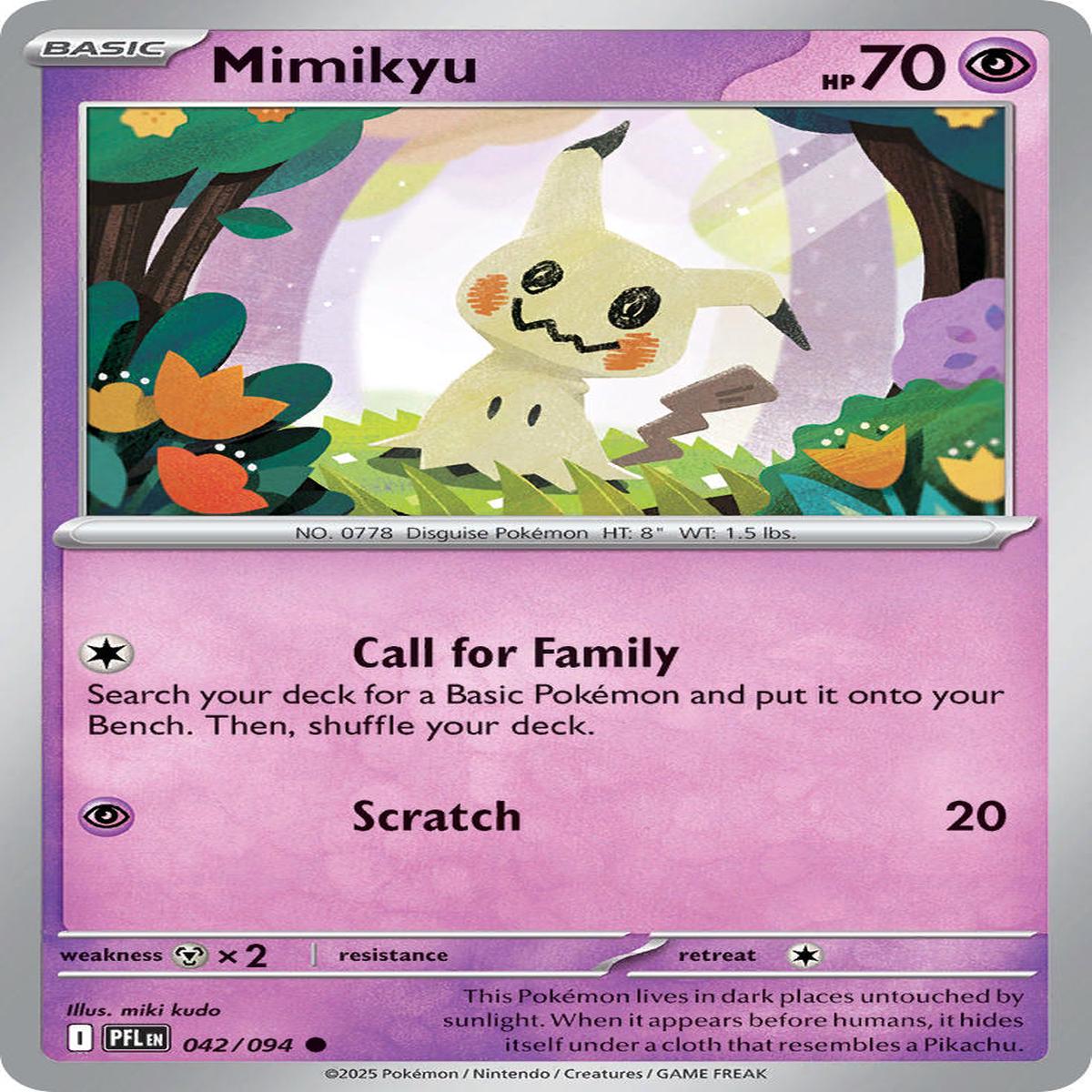 Mimikyu 042/094 - Common - Reverse Holo