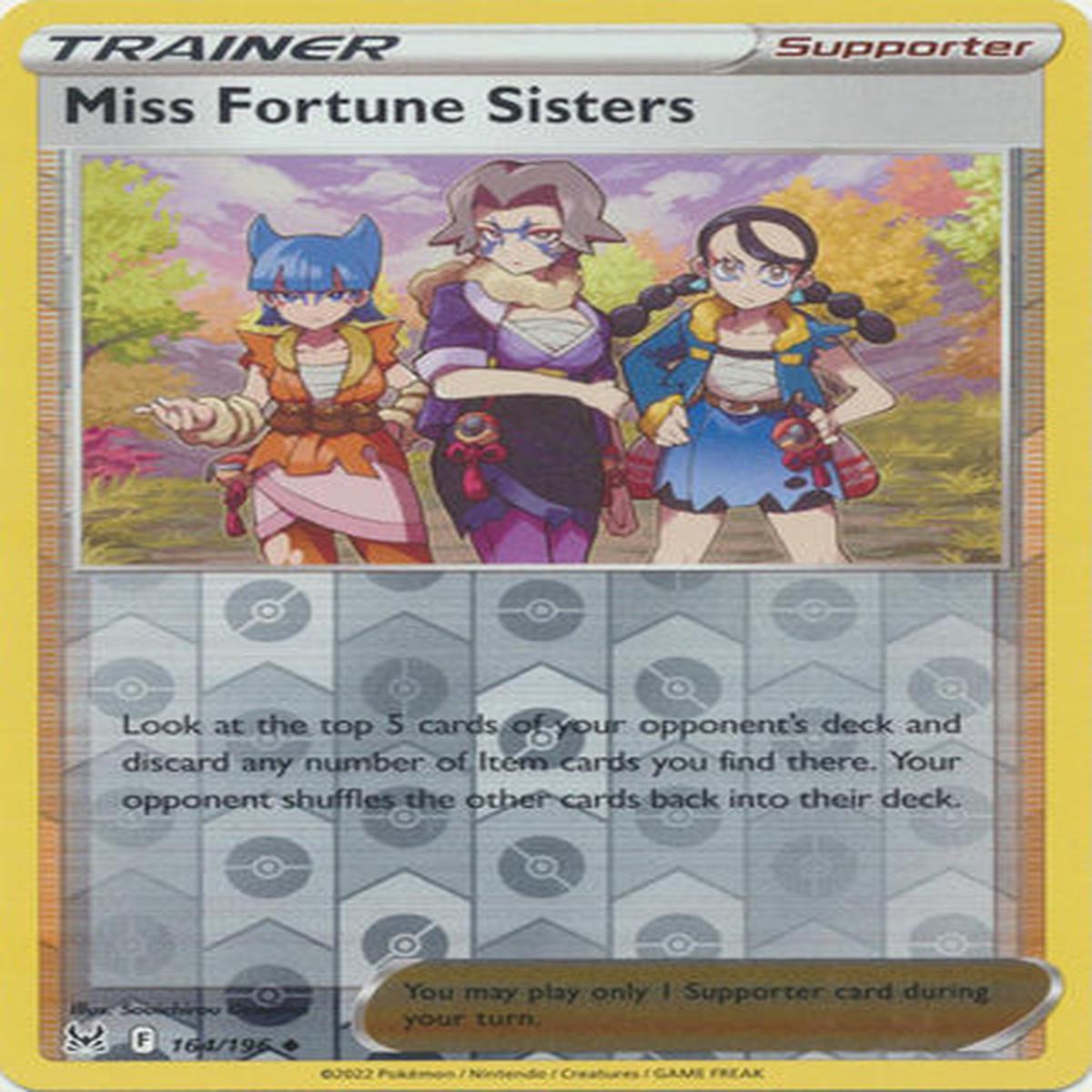 Miss Fortune Sisters 164/196 Reverse Holo