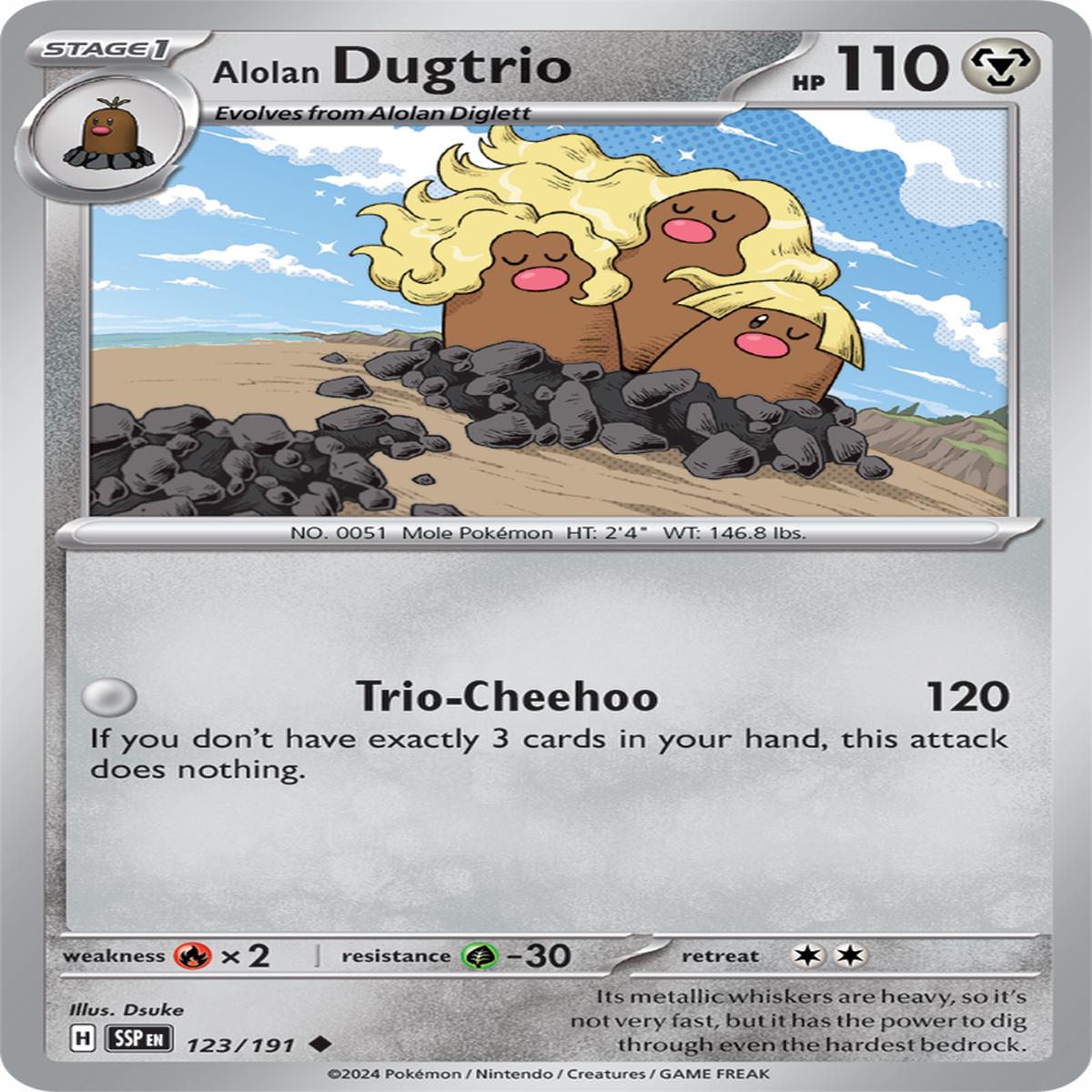 Alolan Dugtrio 123/191 - Uncommon
