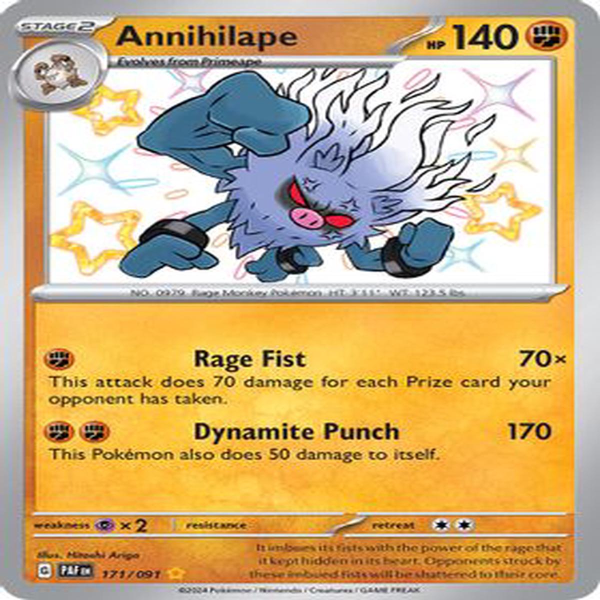 Annihilape - 171/091 - Shiny Rare (ESPAOL)