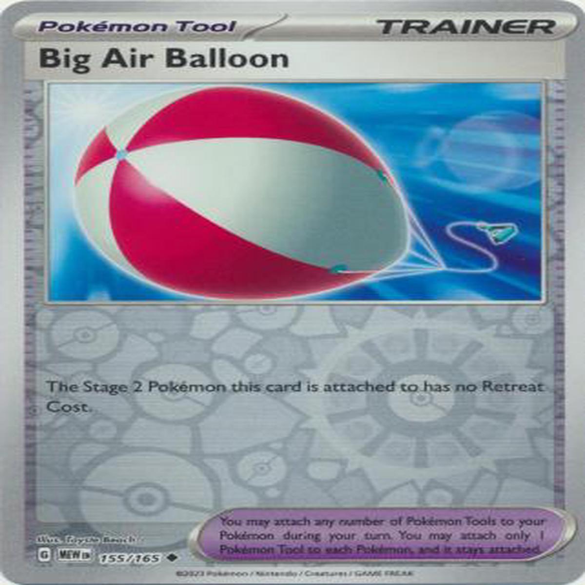 Big Air Balloon 155/165 - Uncommon - Reverse Holo
