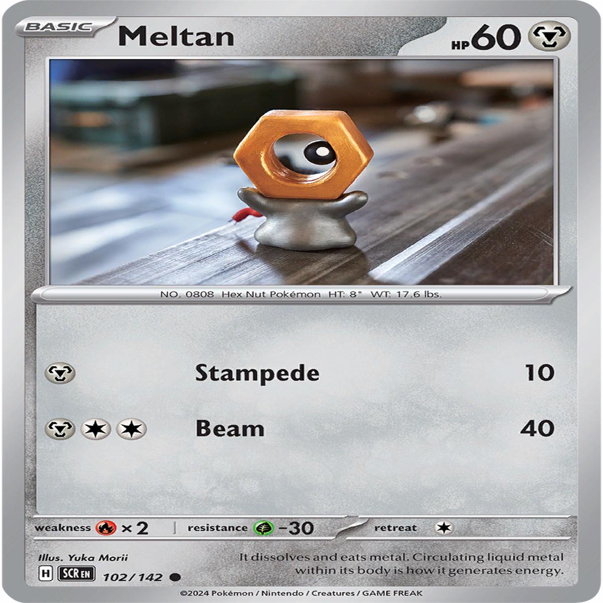 Meltan 102/142 - Common - Reverse Holo