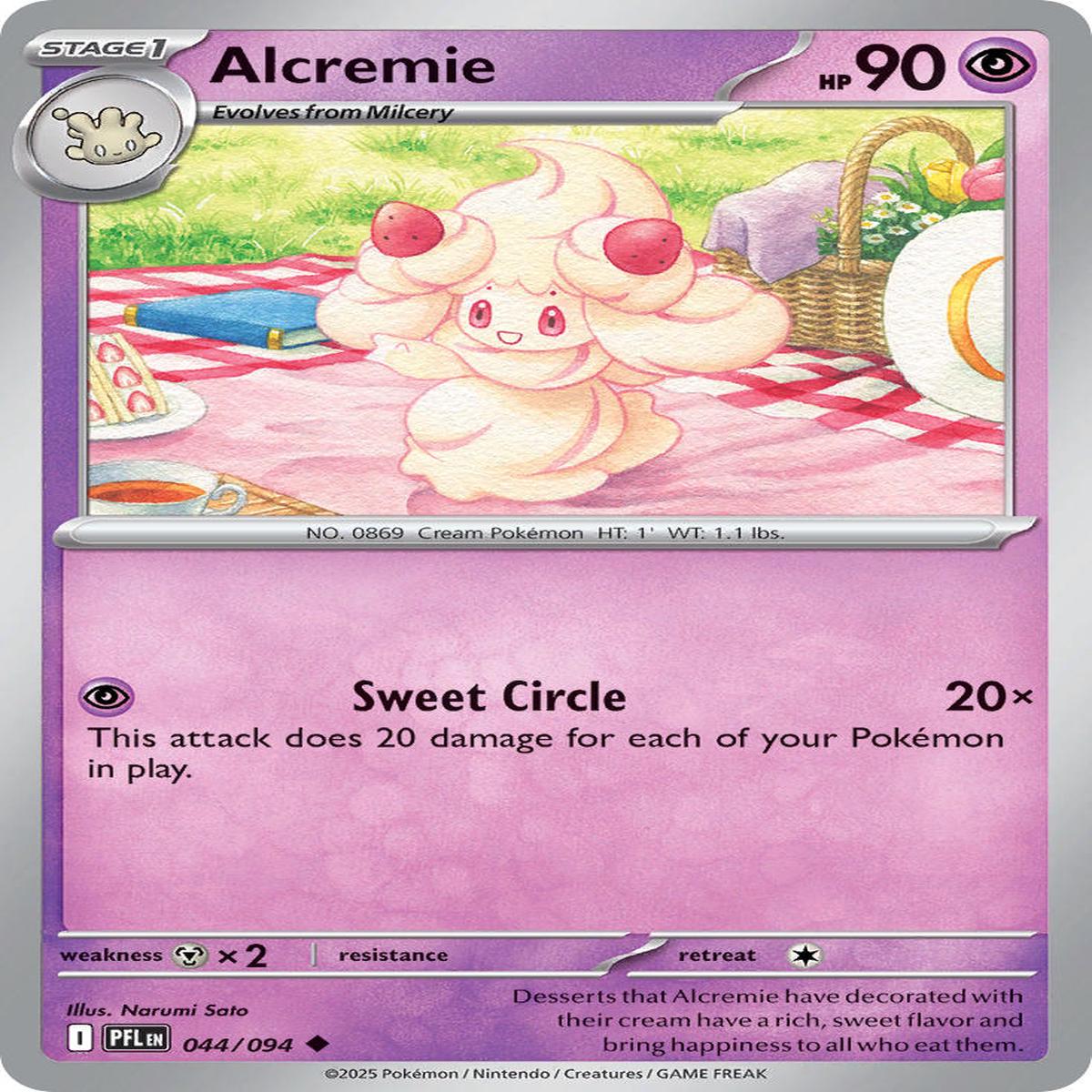 Alcremie 044/094 - Uncommon - Reverse Holo
