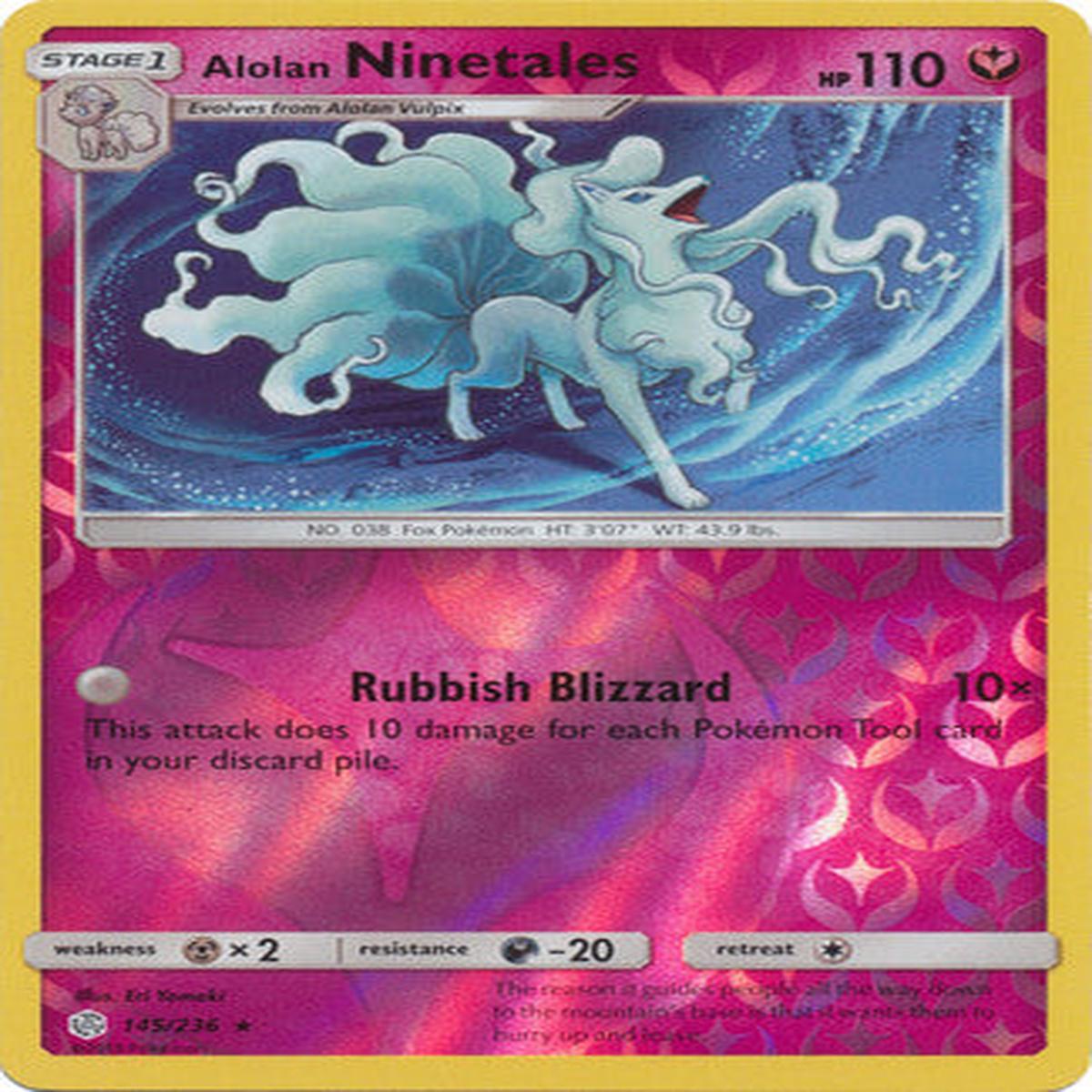 Alolan Ninetales 145/236 - Holo Reverse