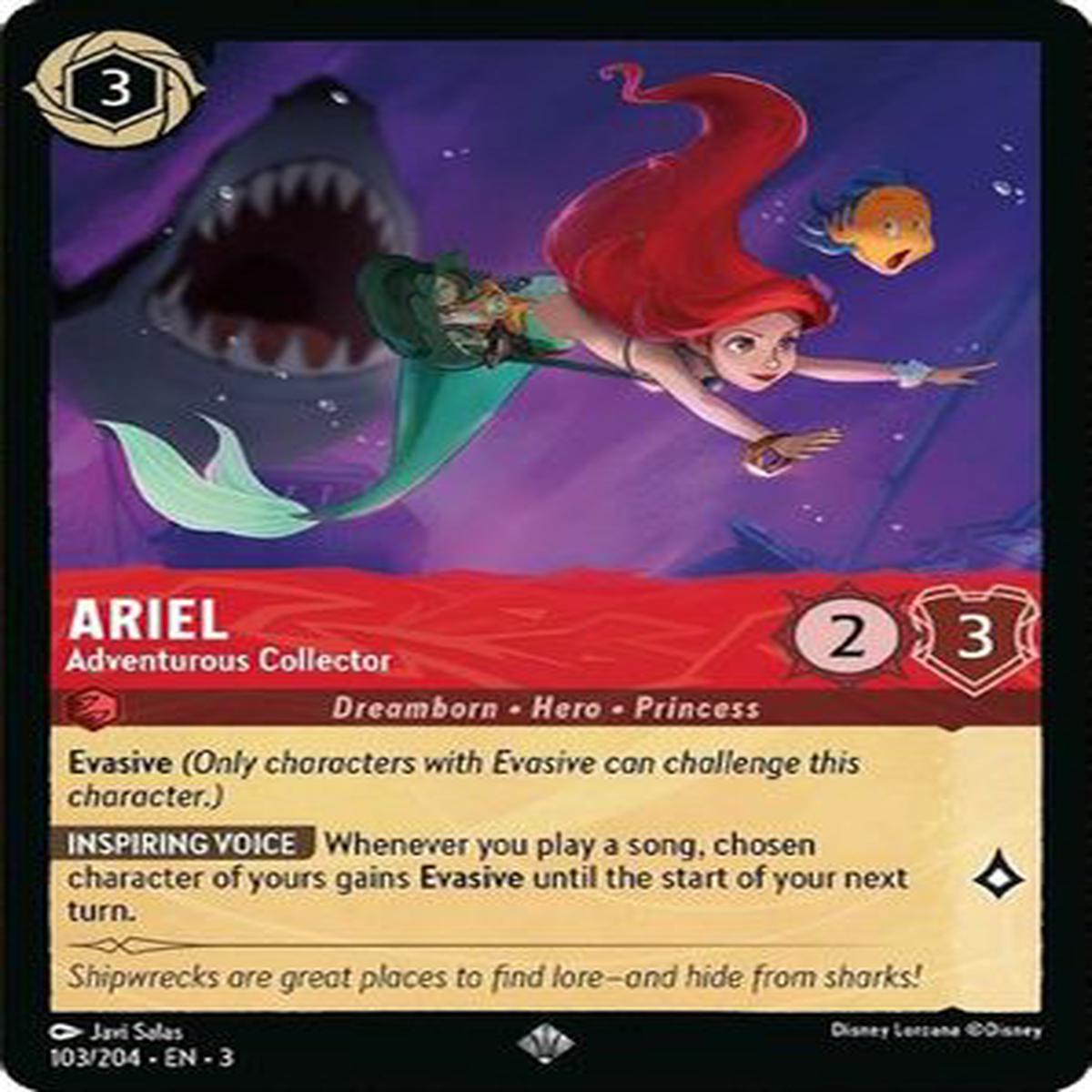 Ariel - Adventurous Collector 103/204 - Super Rare - Cold Foil