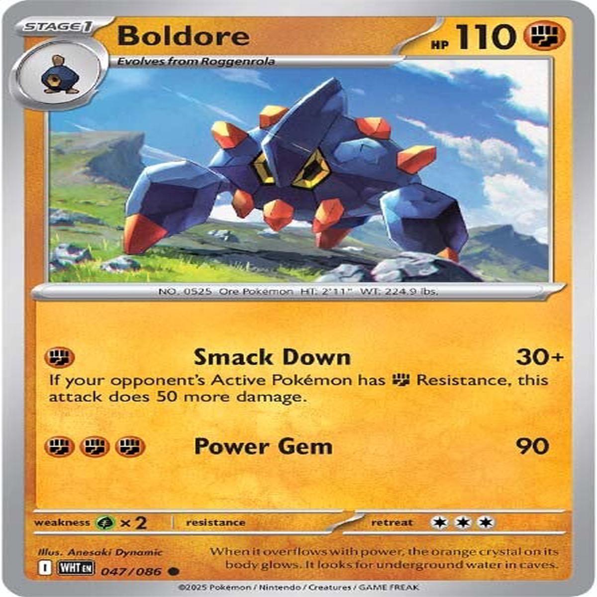 Boldore 047/086 - Common - Reverse Holo