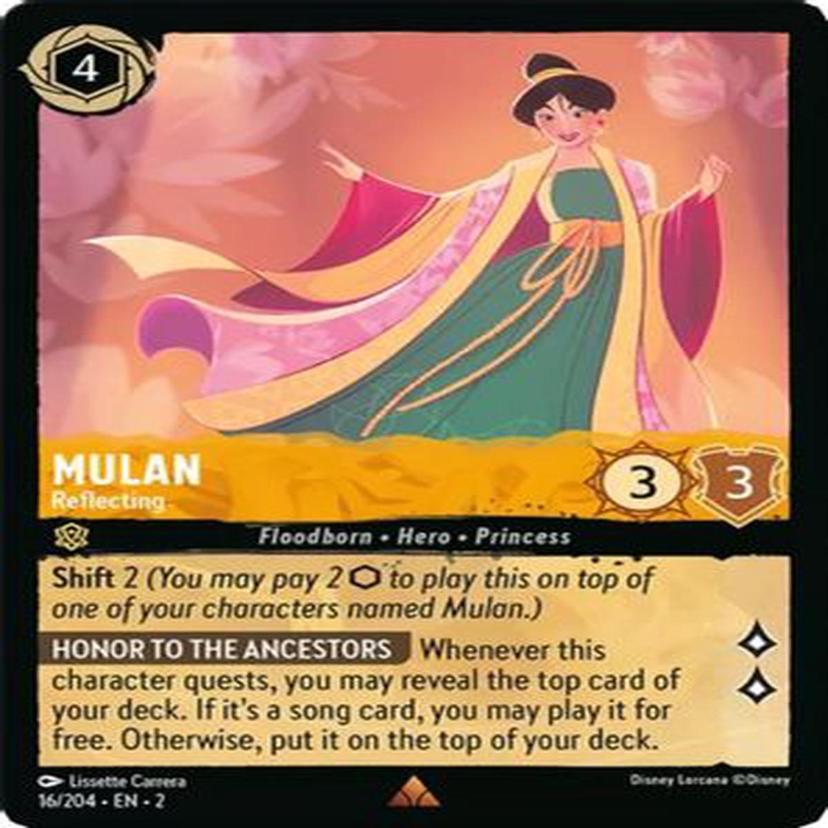 Mulan - Reflecting 16/204 - Rare