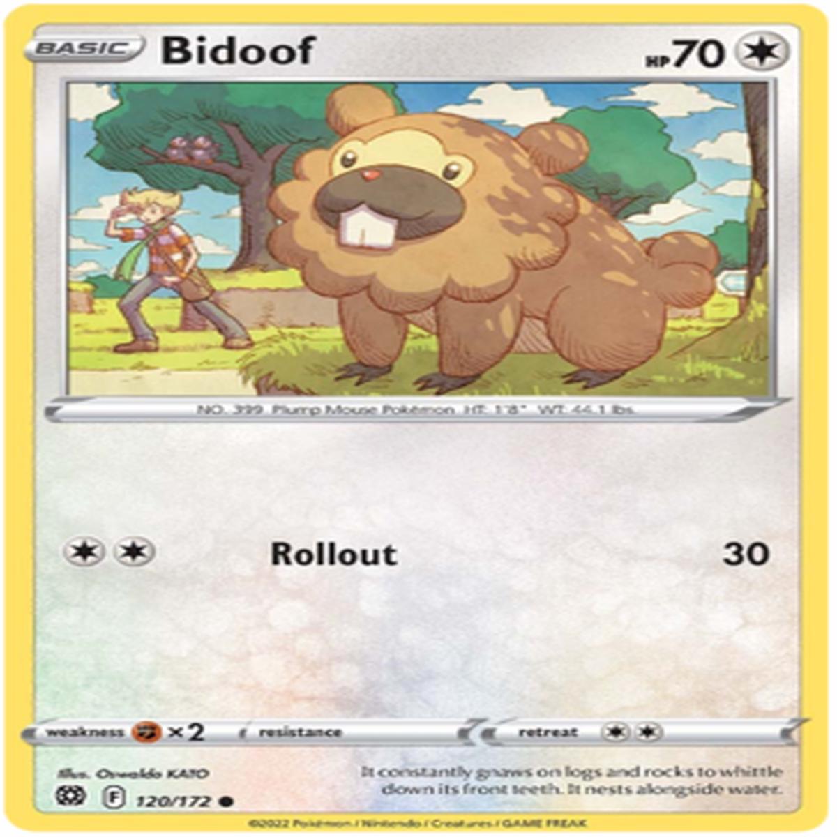 Bidoof 120/172 Reverse Holo
