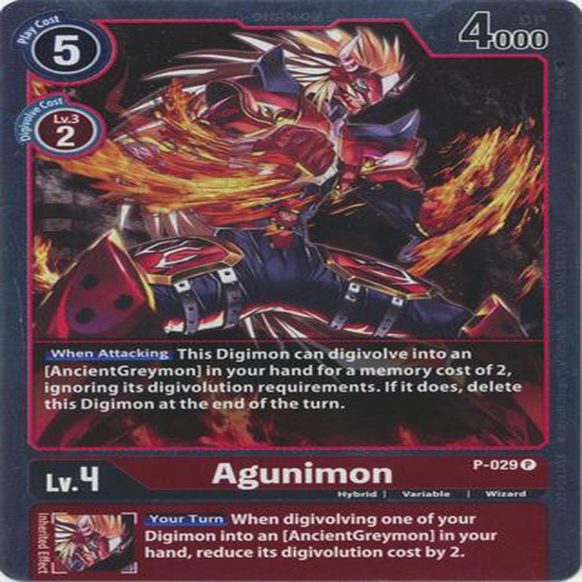 Agunimon P-029 Holo