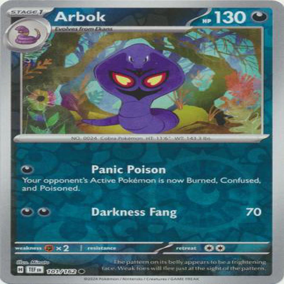 Arbok 101/162 - Common - Reverse Holo