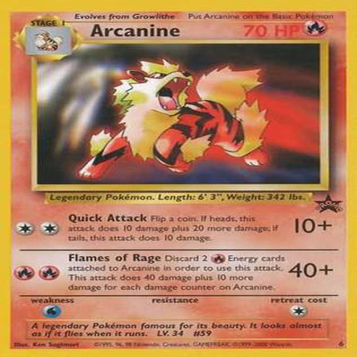 Arcanine 6 Promo - Lightly Played