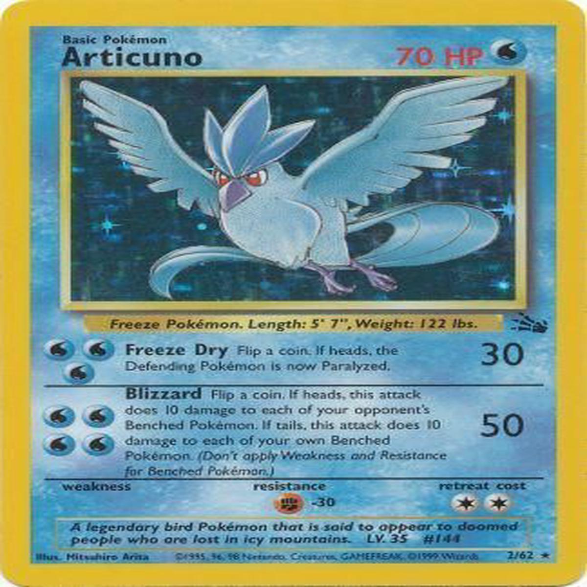 Articuno 2/62 - Holo - Damaged