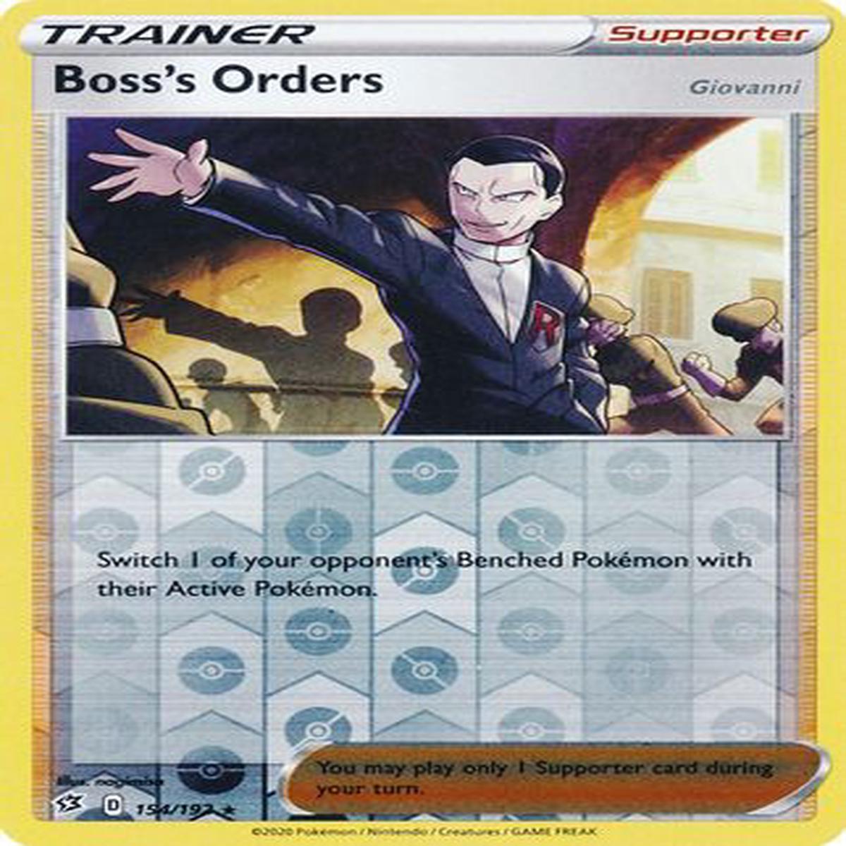 Boss's Orders 154/192 - Reverse Holo