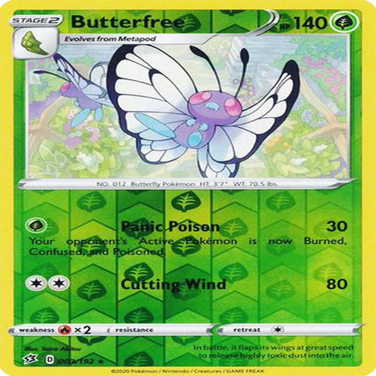 Butterfree 003/192 - Reverse Holo