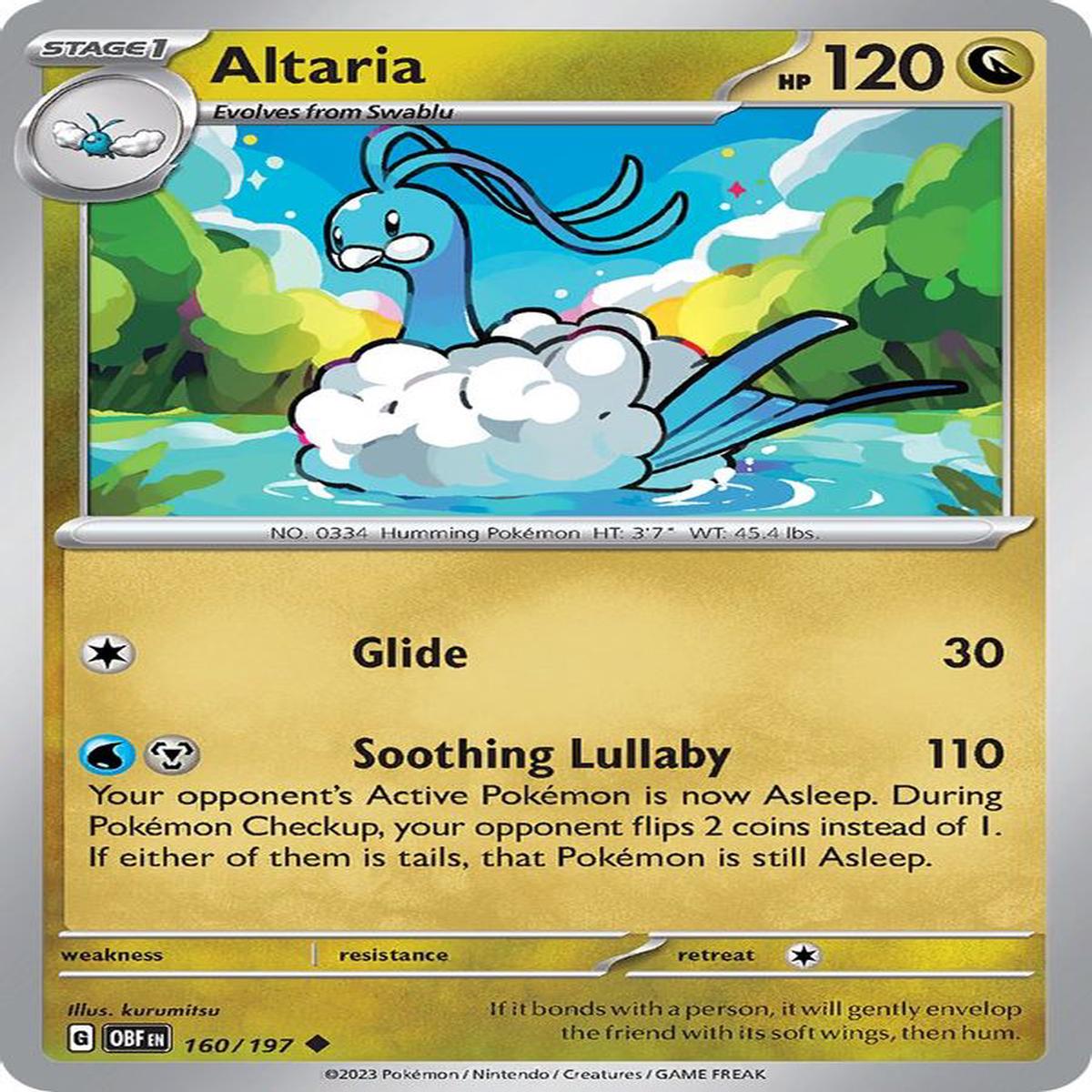 Altaria 160/197 - Uncommon - Reverse Holo