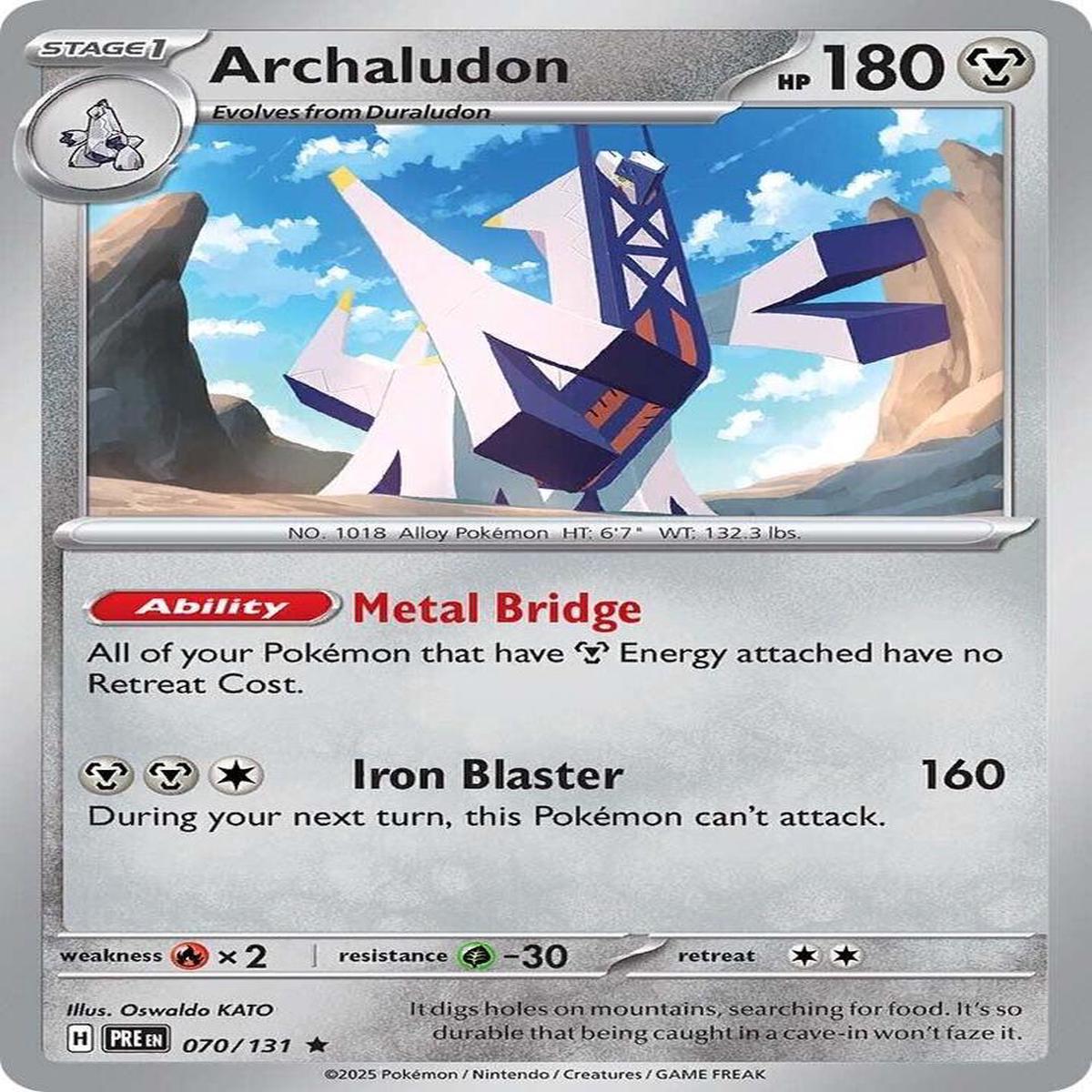 Archaludon 070/131 - Rare - Reverse Holo