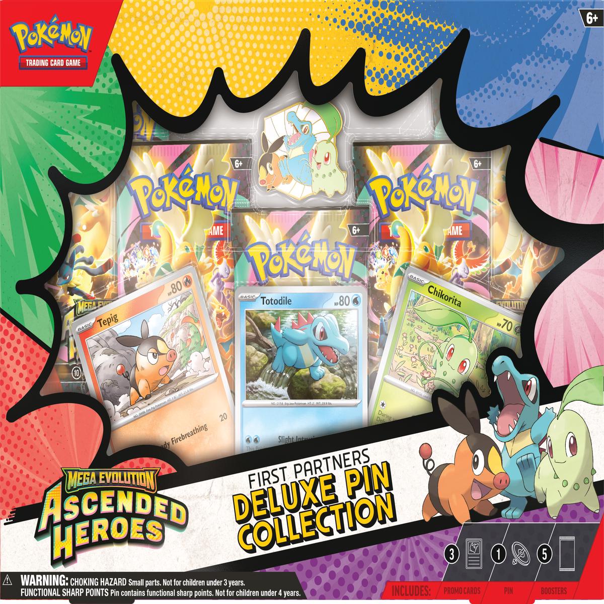 Ascended Heroes - First Partners - Deluxe Pin Collection (ESPAOL) (PREVENTA)