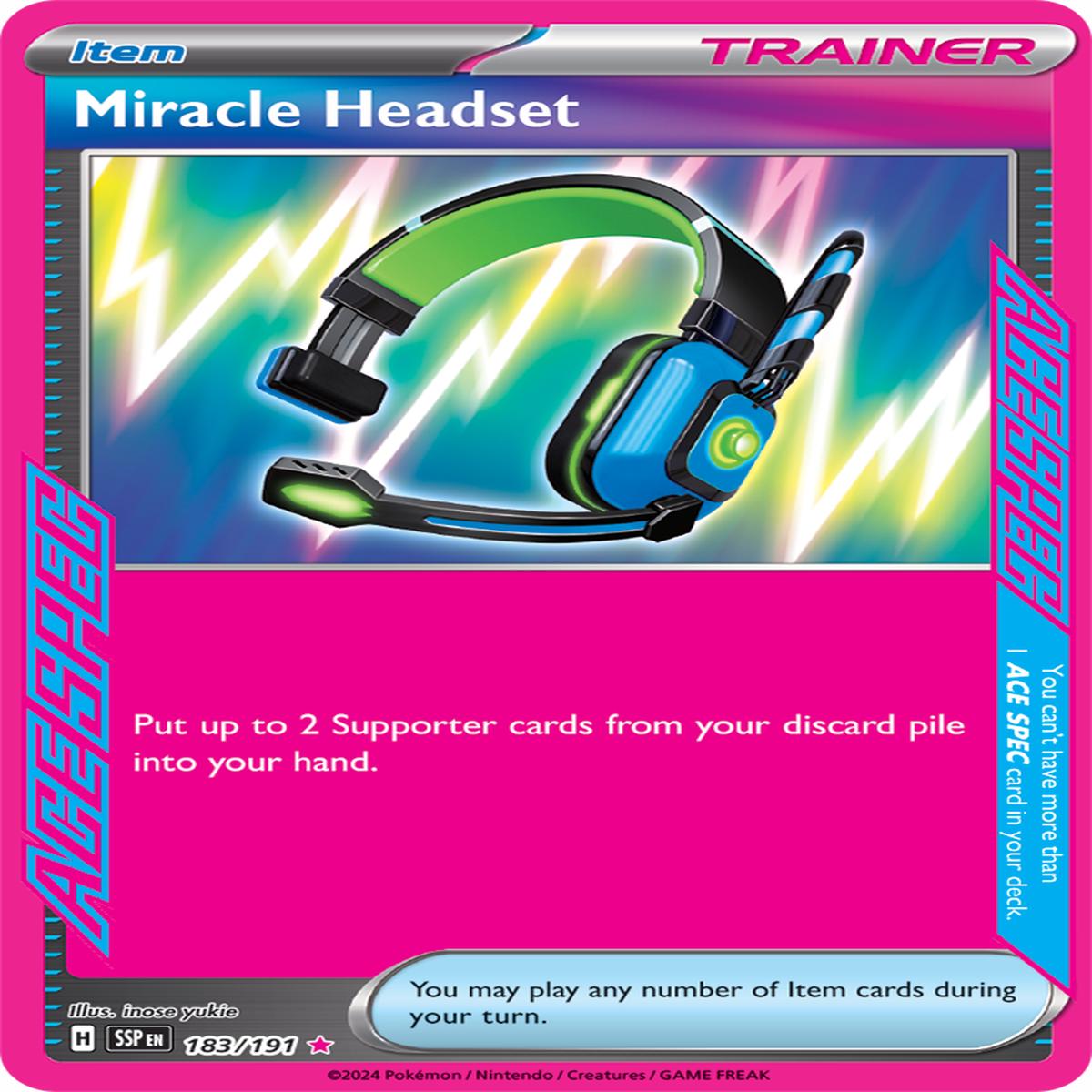 Miracle Headset 183/191 - ACE SPEC Rare (ESPAOL)