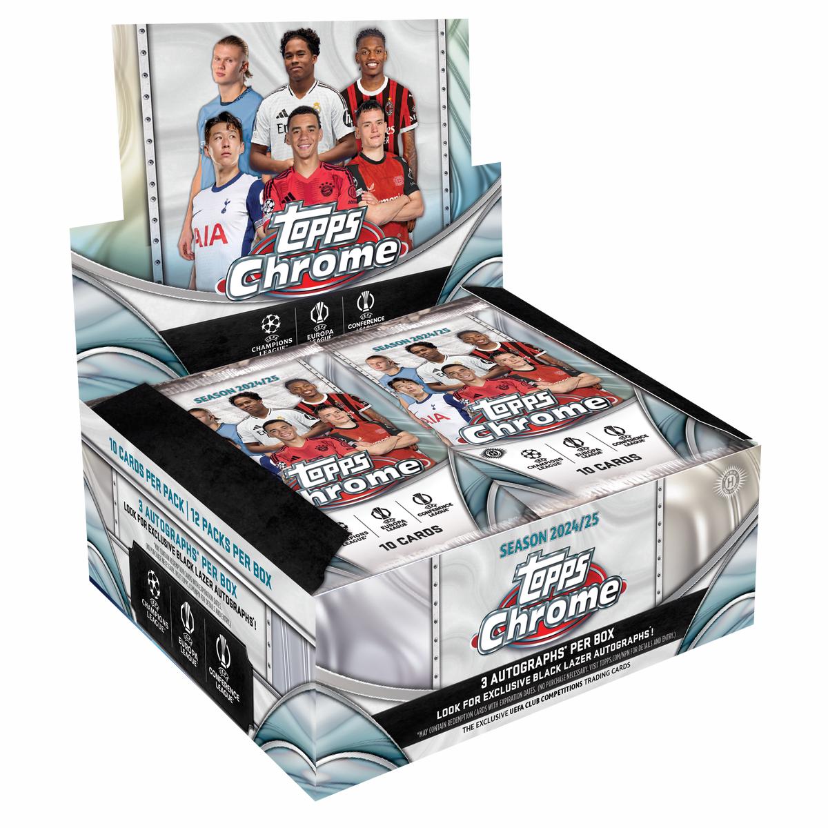 2024-25 Topps Chrome UEFA Club Competitions - Jumbo Box