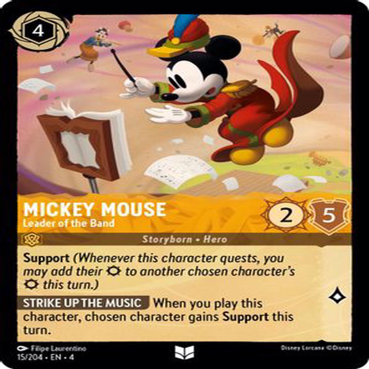Mickey Mouse - Leader of the Band 15/204 - Uncommon
