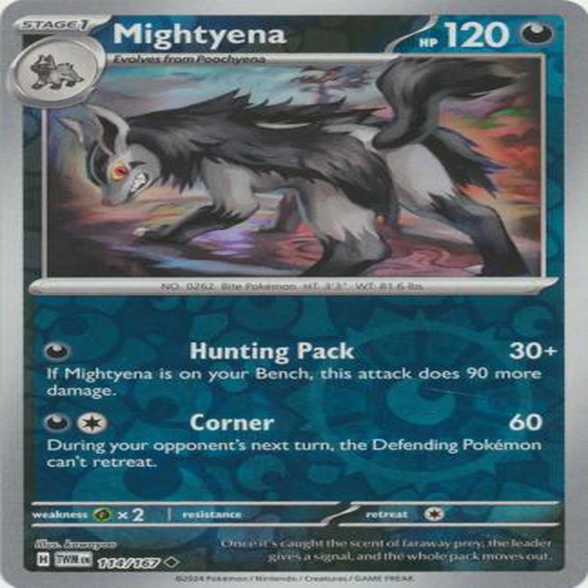 Mightyena 114/167 - Uncommon - Reverse Holo