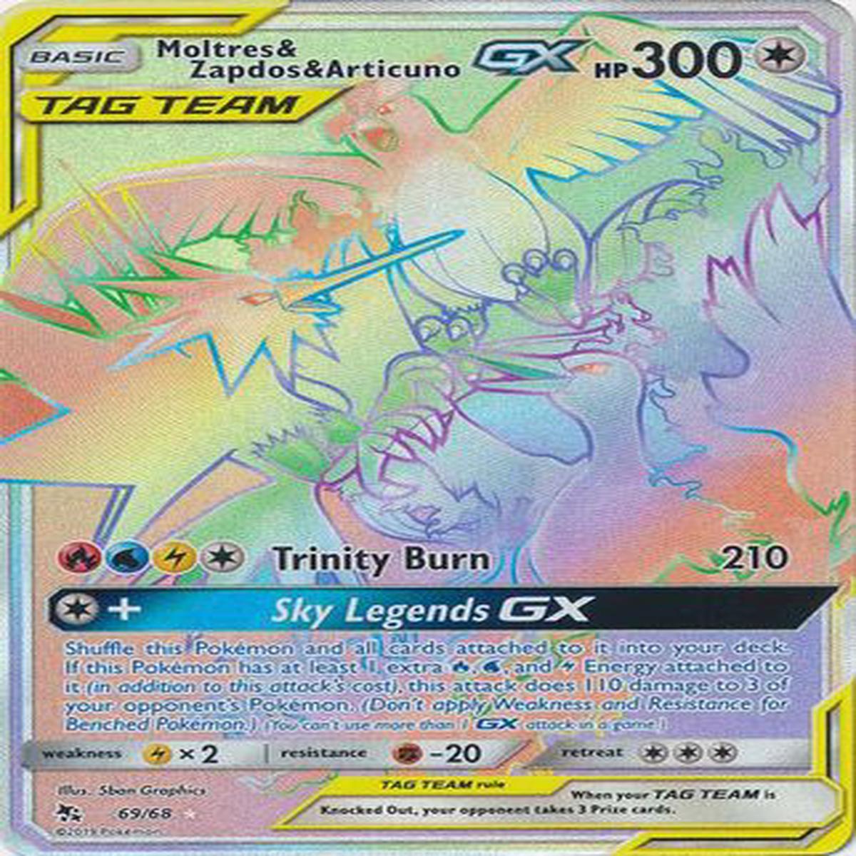 Moltres & Zapdos & ArticunoTag Team GX 69/68