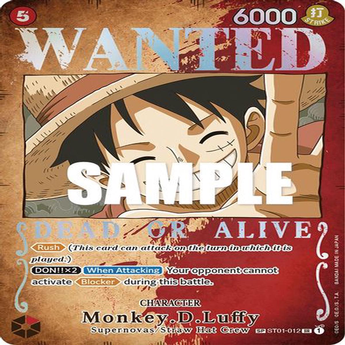 Monkey.D.Luffy (Wanted Poster) ST01-012 - Super Rare