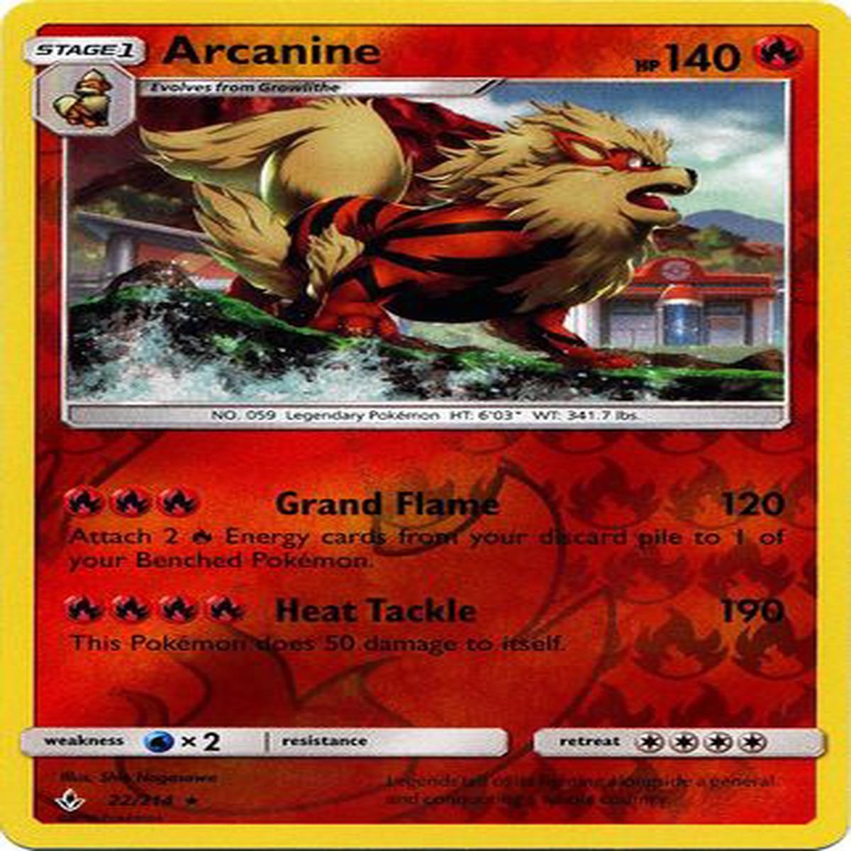 Arcanine 22/214 - Reverse Holo