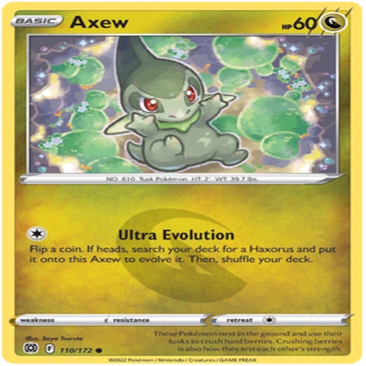 Axew 110/172 Reverse Holo