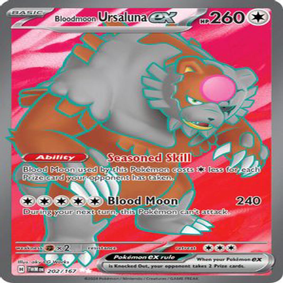 Bloodmoon Ursaluna ex - 202/167 Ultra Rare