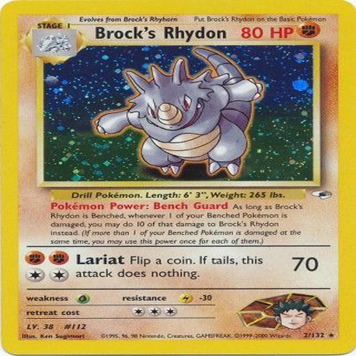 Brock's Rhydon 2/132 - DAMAGED