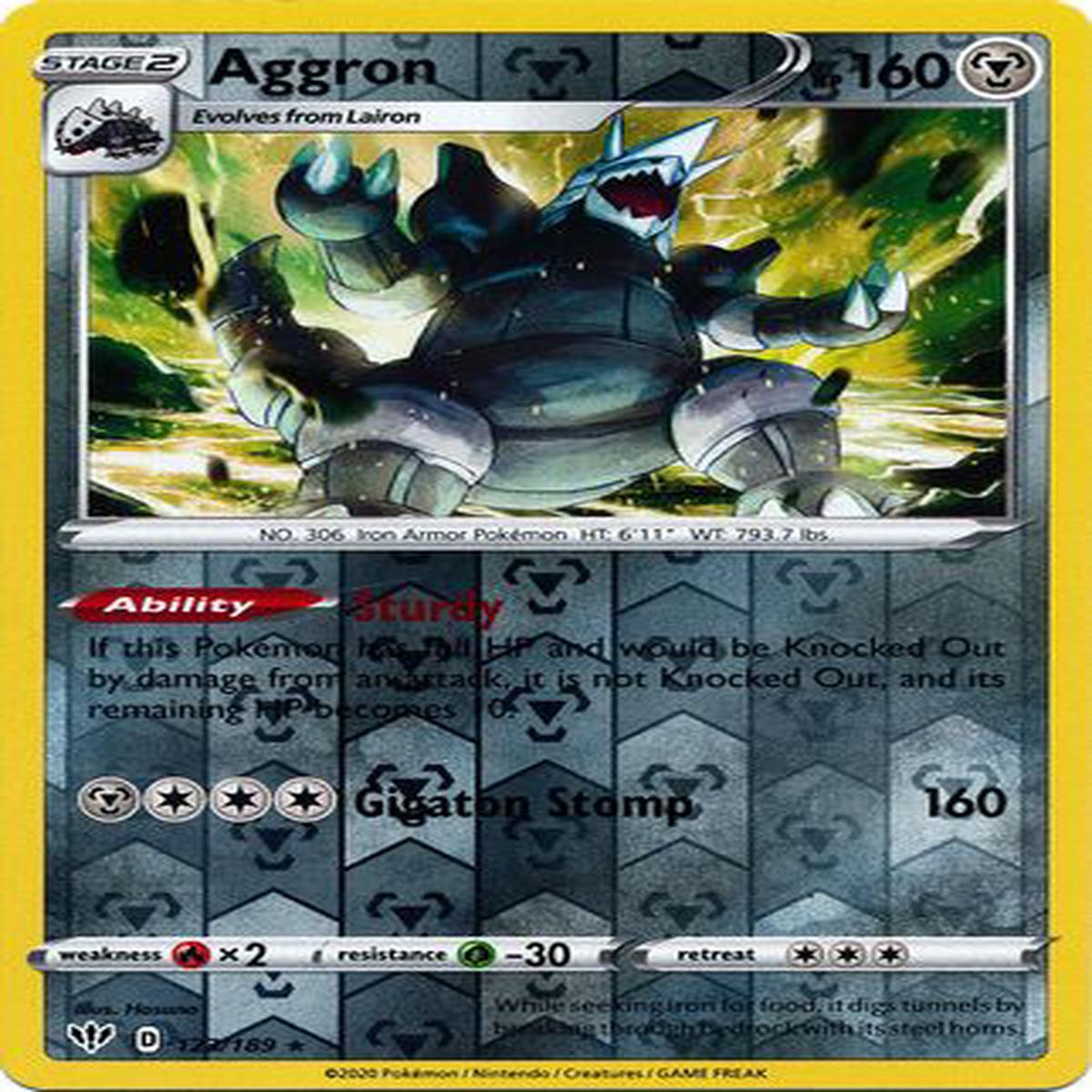 Aggron 123/189 - Holo Reverse