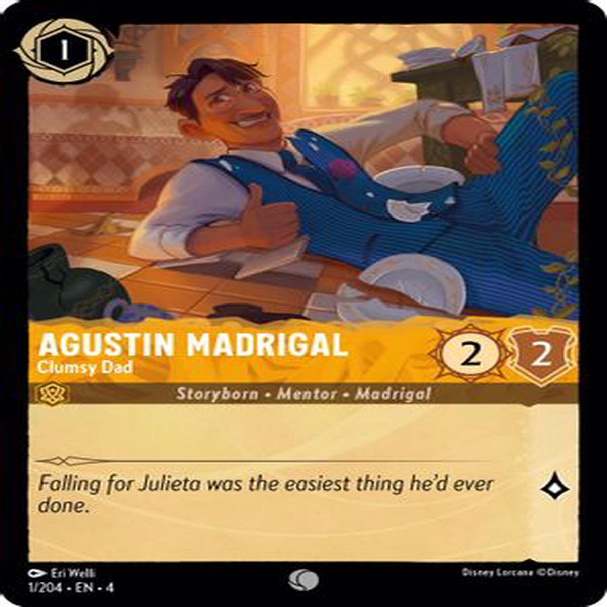 Agustin Madrigal - Clumsy Dad 1/204 - Common - Cold Foil