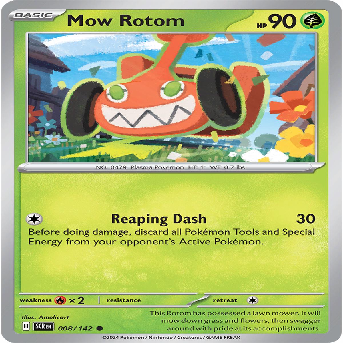 Mow Rotom 008/142 - Common - Reverse Holo