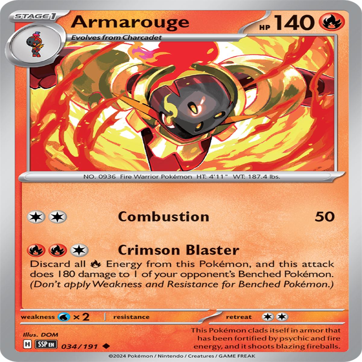 Armarouge 034/191 - Uncommon - Reverse Holo