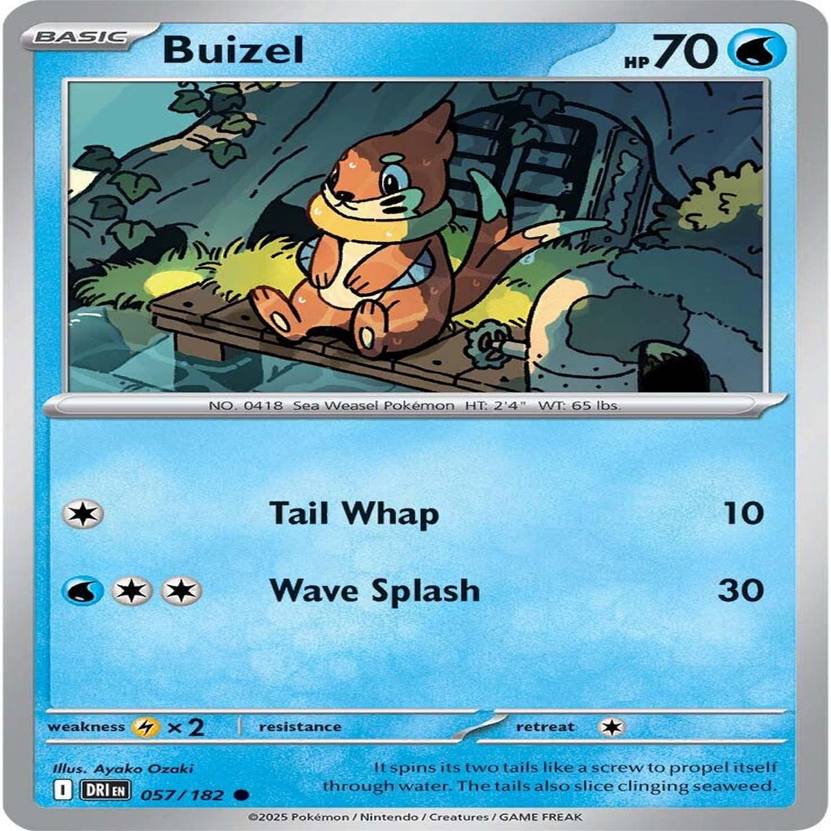Buizel 057/182 - Common