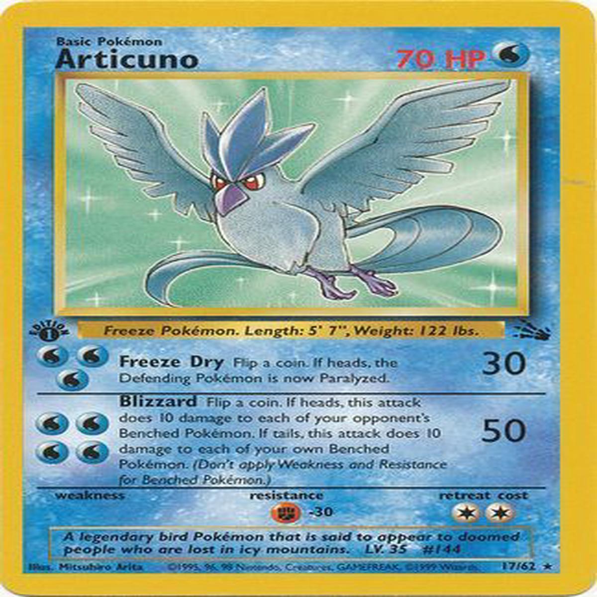 Articuno 17/62 - 1st Edition - Played