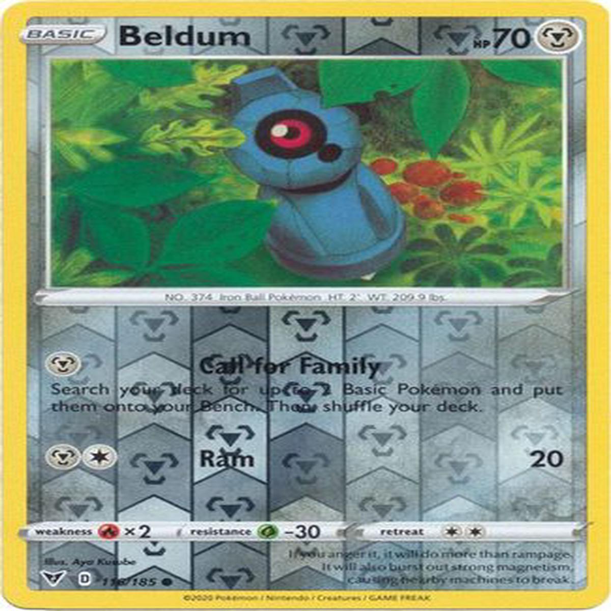 Beldum 116/185 - Reverse Holo