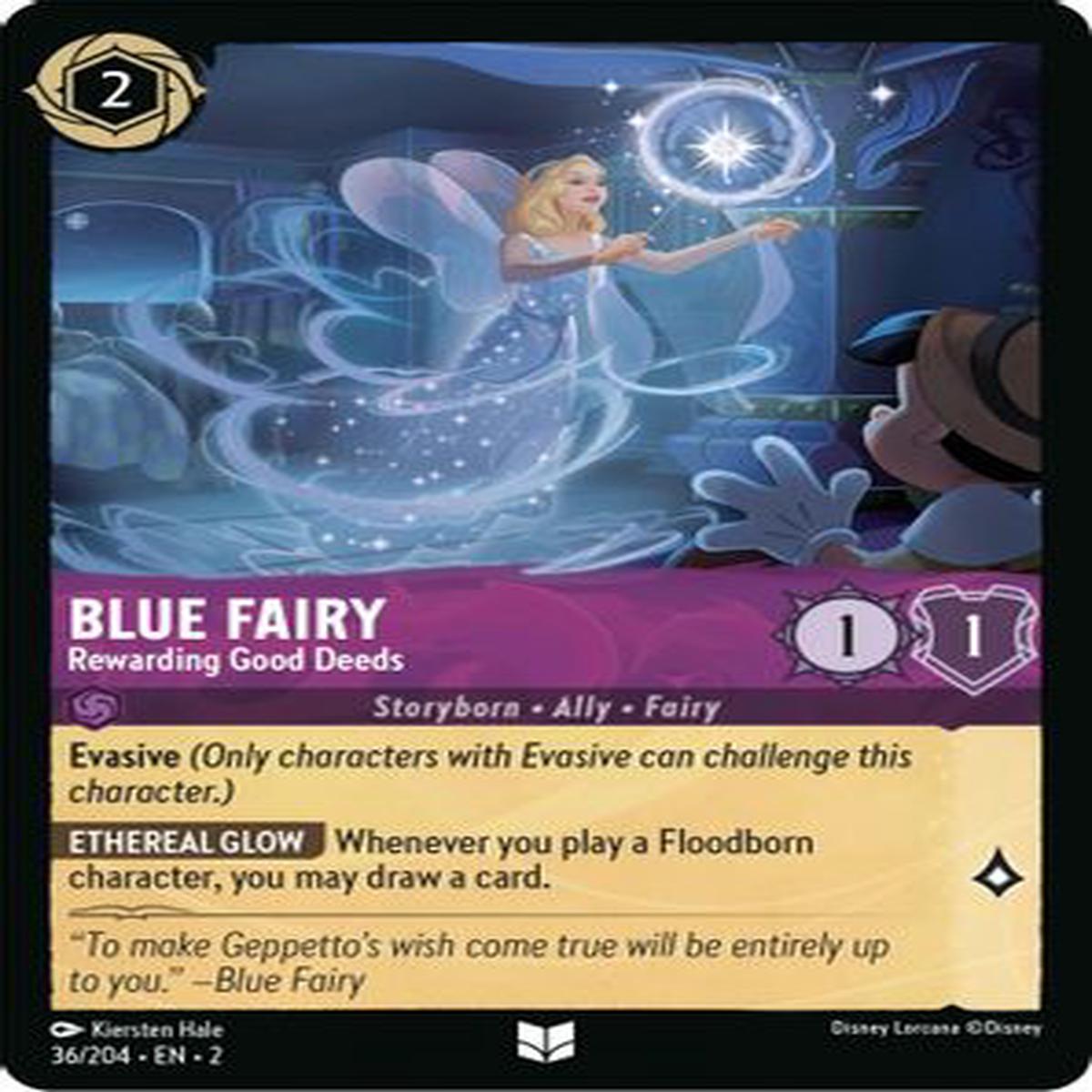 Blue Fairy - Rewarding Good Deeds 36/204 - Uncommon - Cold Foil