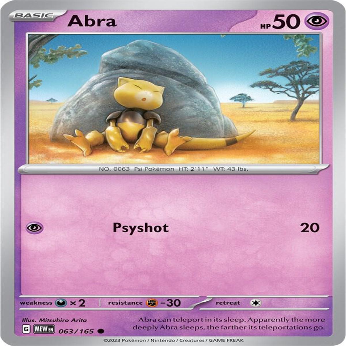 Abra 063/165 - Common - Reverse Holo - Espaol