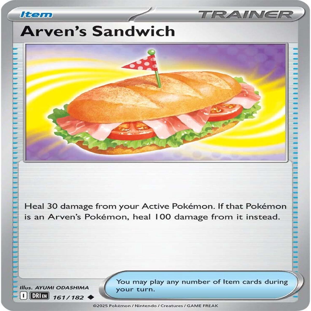 Arven's Sandwich 161/182 - Uncommon - Reverse Holo