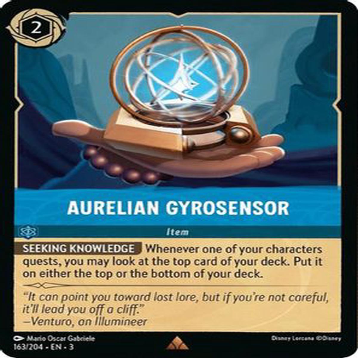 Aurelian Gyrosensor 163/204 - Rare - Cold Foil
