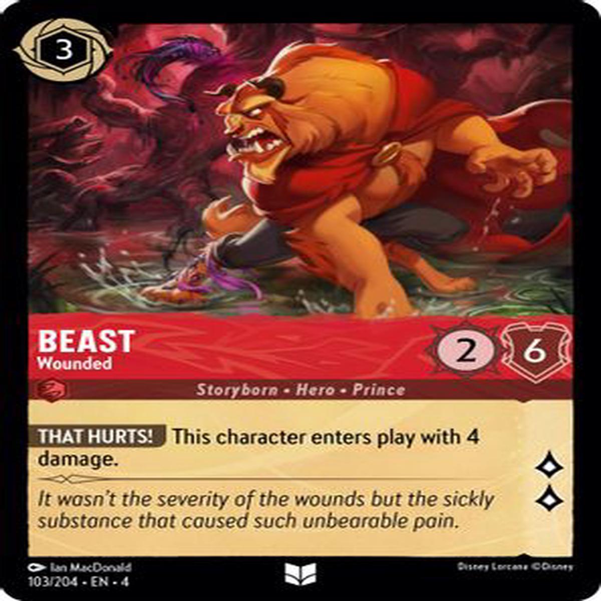 Beast - Wounded 103/204 - Uncommon - Cold Foil