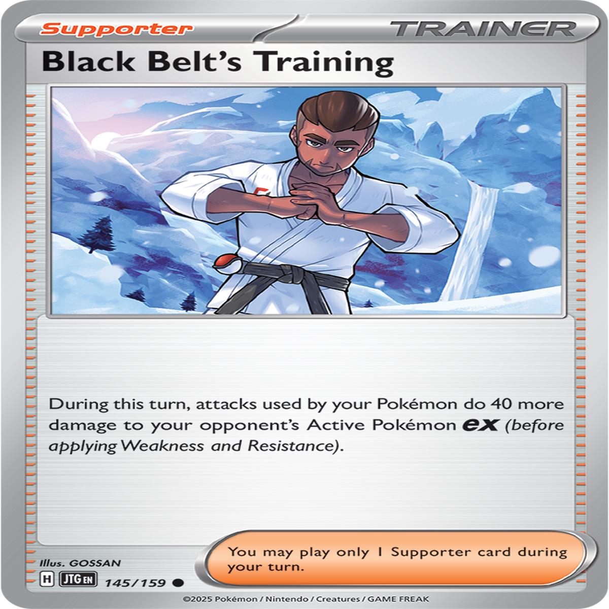 Black Belt's Training 145/159 - Common - Reverse Holo