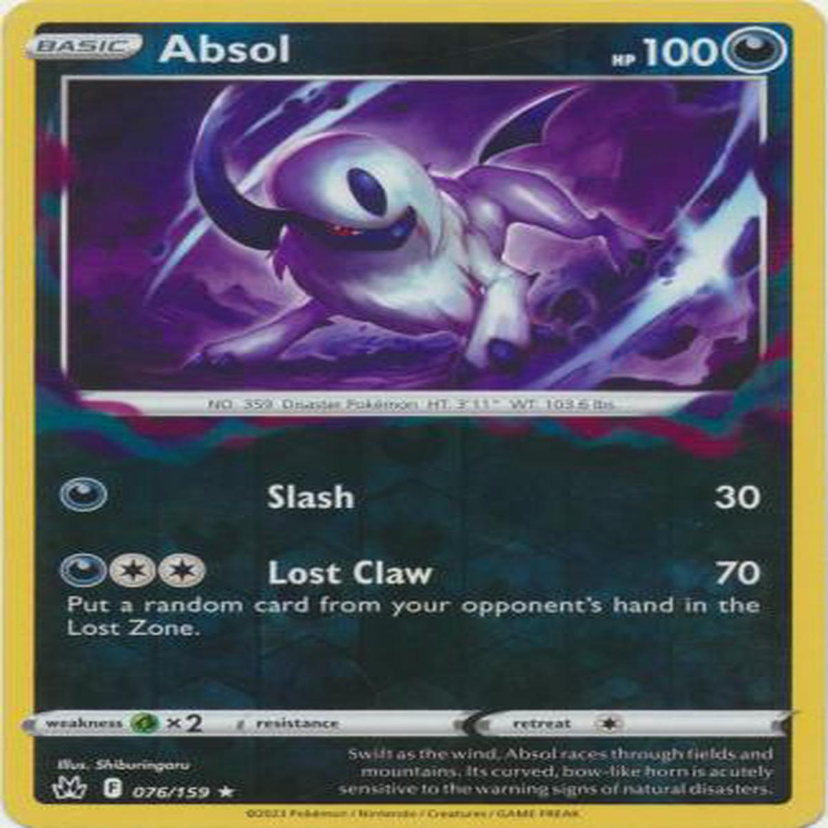 Absol 076/159 Reverse Holo