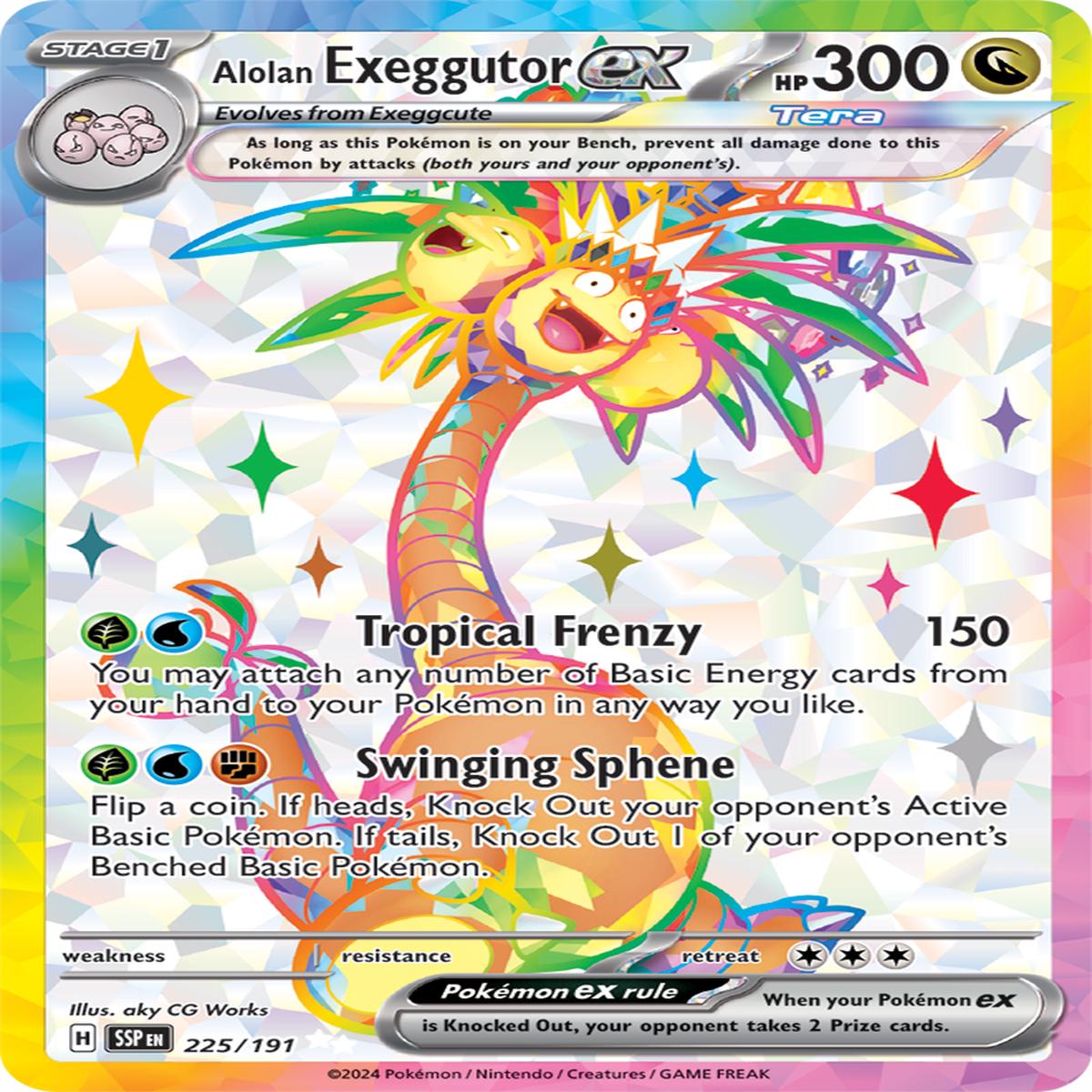 Alolan Exeggutor ex 225/191 - Ultra Rare