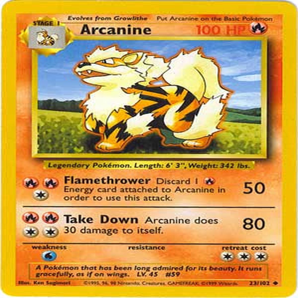 Arcanine 23/102 - Lightly Played