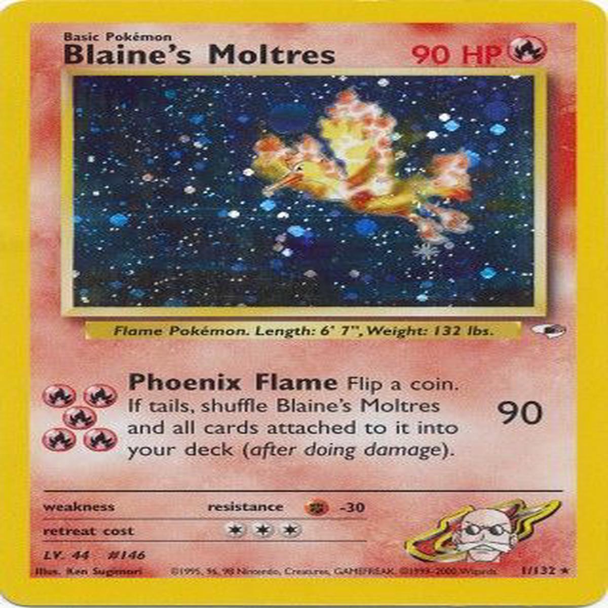Blaine's Moltres 1/132 - LIGHTLY PLAYED