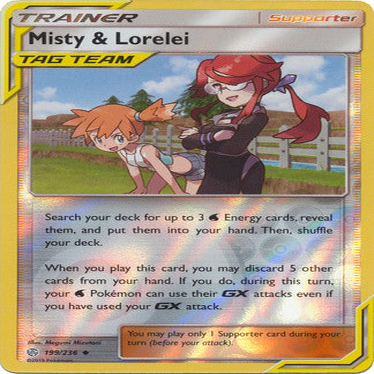 Misty & Lorelei 199/236 - Holo Reverse